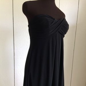 XScape by Joanna Chen Strapless Black Dress Sz 10